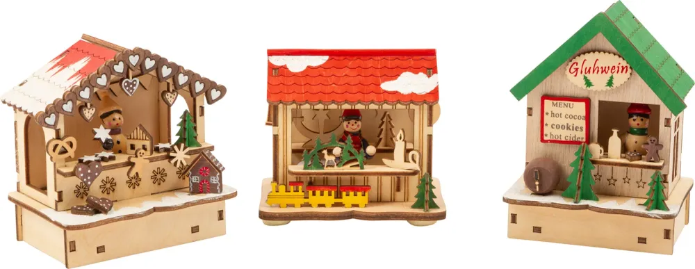 Set de lampes Marché de Noël