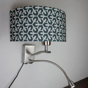 Applique signature SI-EL-BR1 avec abat-jour en tissu Signature Home Collection