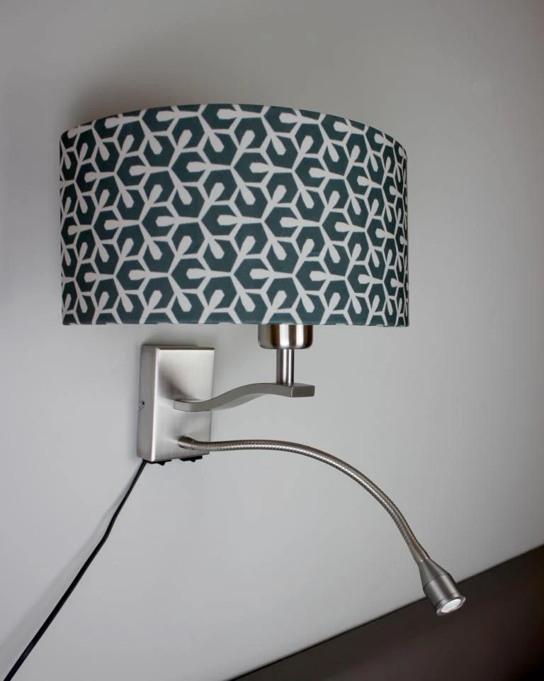 Applique signature SI-EL-BR1 avec abat-jour en tissu Signature Home Collection