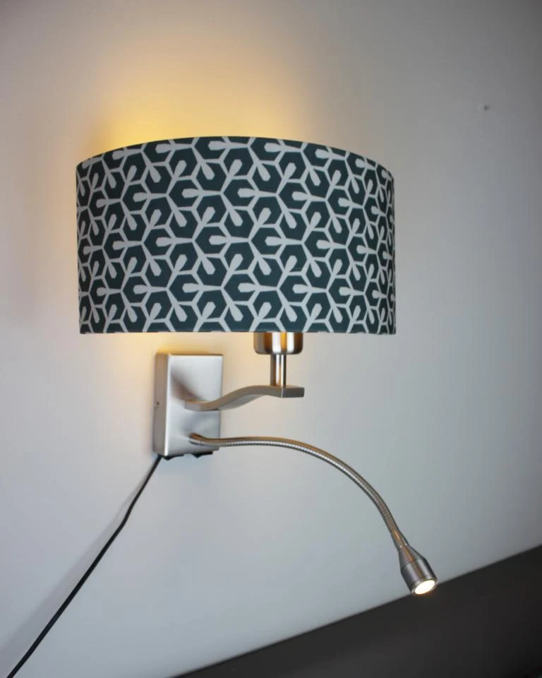 Applique signature SI-EL-BR1 avec abat-jour en tissu Signature Home Collection