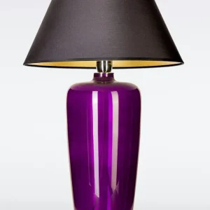 Lampe en verre Signature violet vert étroit Signature Home Collection