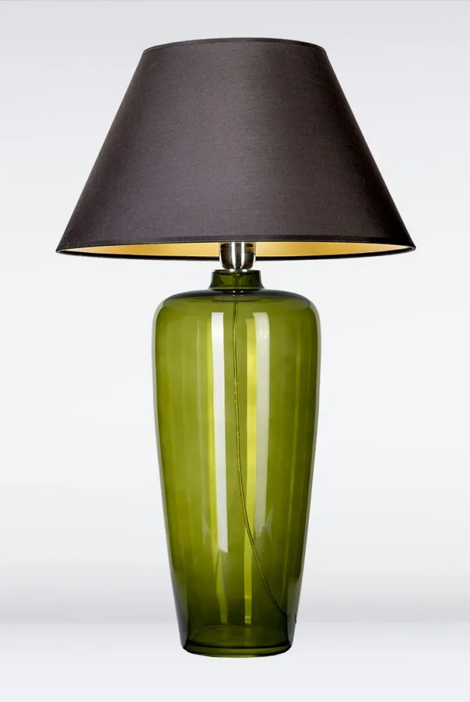 Lampe en verre Signature violet vert étroit Signature Home Collection