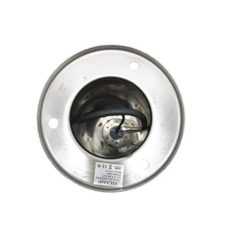 Borne Extérieure 60cm 220V IP65 ARGENT pour Ampoule E27 Silamp