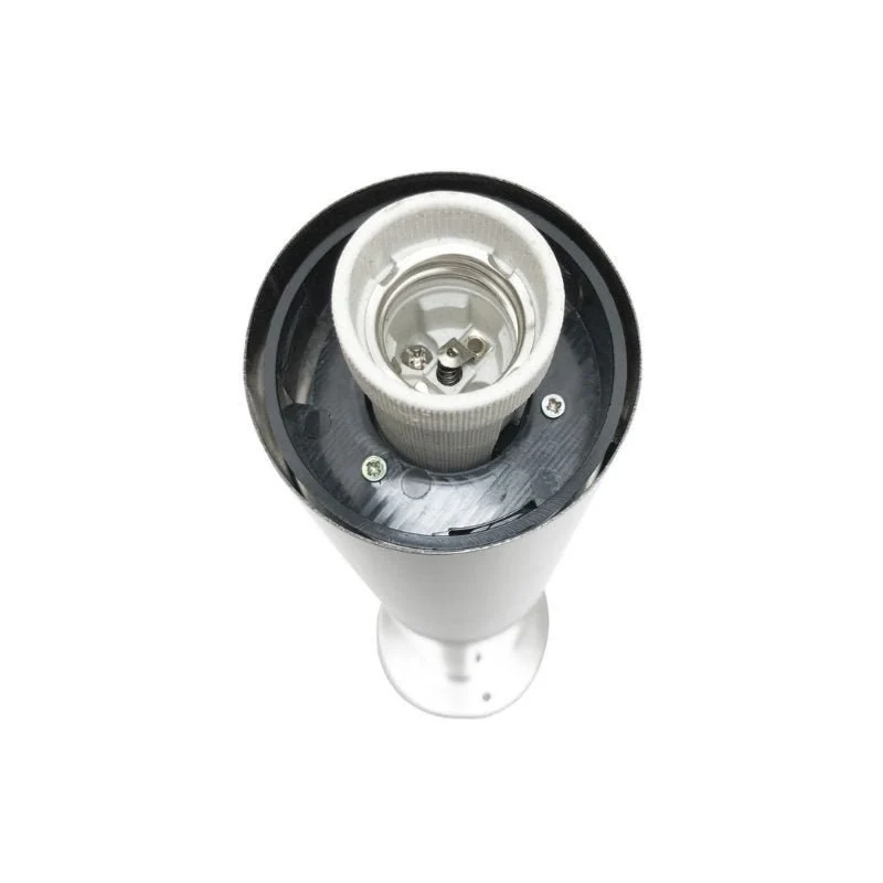 Borne Extérieure 60cm 220V IP65 ARGENT pour Ampoule E27 Silamp