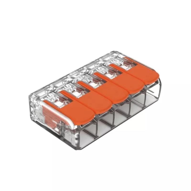 Borne de raccordement à levier 5 entrées (Pack de 20) Silamp