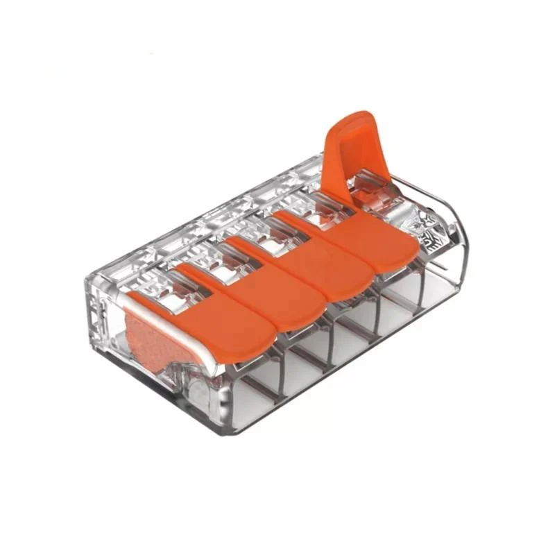 Borne de raccordement à levier 5 entrées (Pack de 20) Silamp