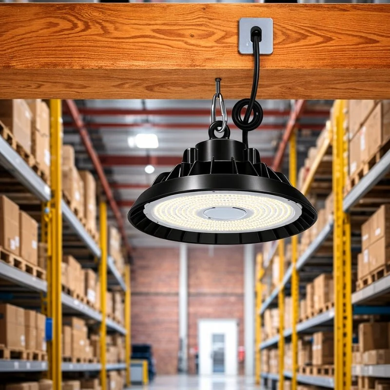 Cloche LED Industrielle 150W 120° NOIR Silamp