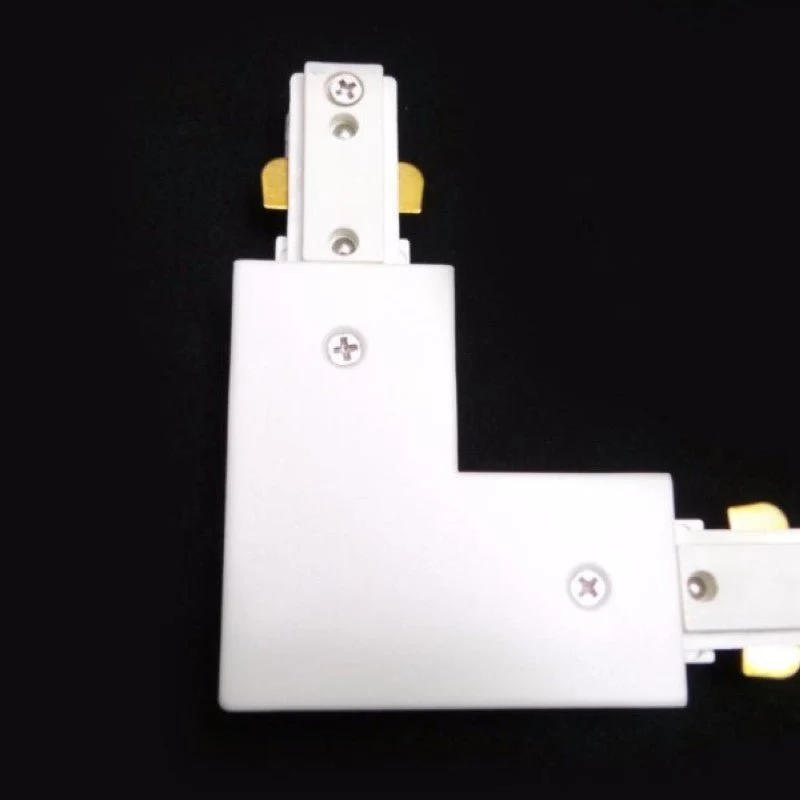 Connecteur LED pour Rail Monophasé Angle 90° BLANC Silamp