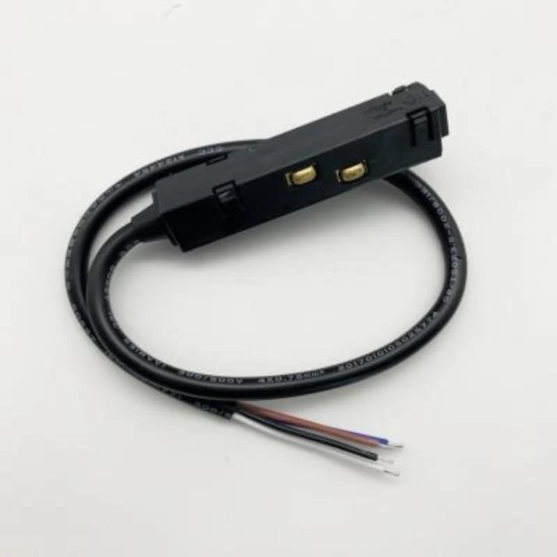 Connecteur Linéaire pour Rail Magnétique 48V 4 fils NOIR Silamp