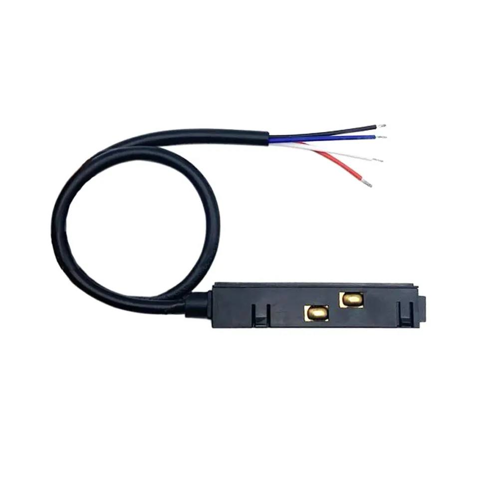 Connecteur Linéaire pour Rail Magnétique 48V 4 fils NOIR Silamp