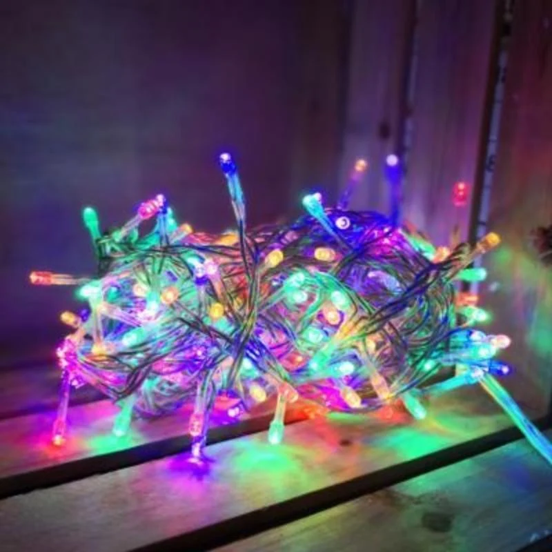 Guirlande LED Rideaux 140LED 220V 3m IP44 8 modes - Multicolore Silamp