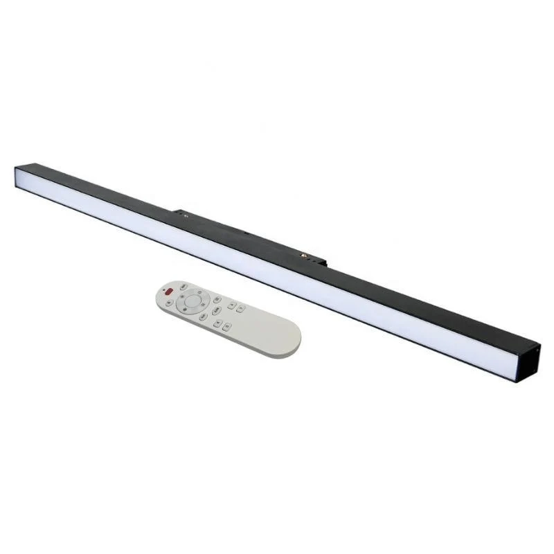 Kit Profilé LED sur Rail Magnétique 48V 20W Dimmable Noir + Télécommande Silamp