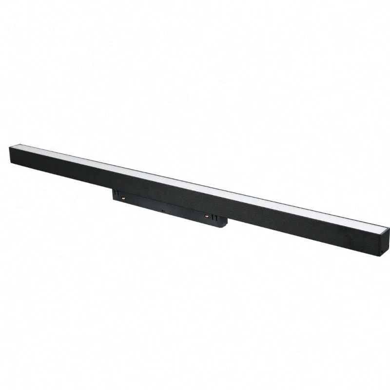 Kit Profilé LED sur Rail Magnétique 48V 20W Dimmable Noir + Télécommande Silamp