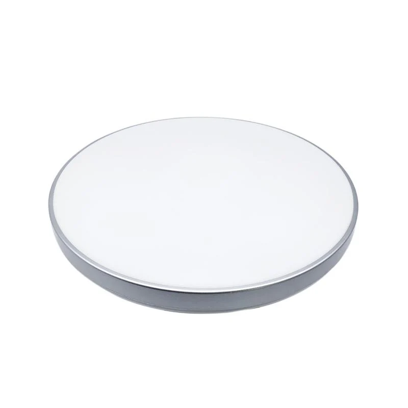 Plafonnier LED Rond 40W 220V Contour Argenté Silamp