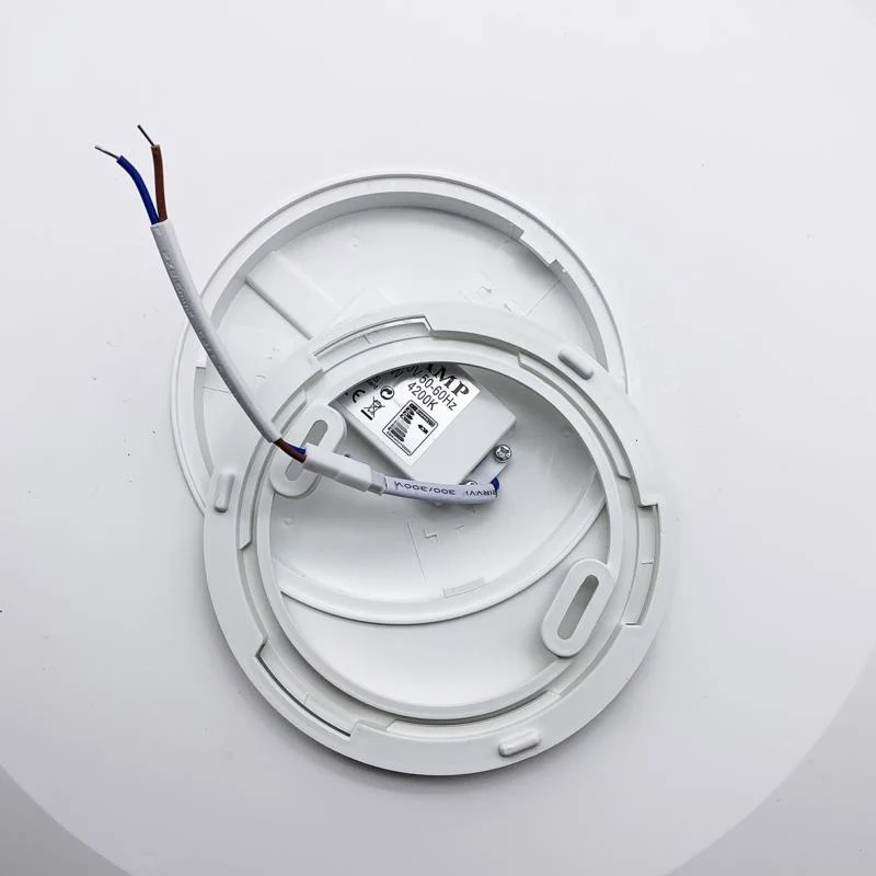 Plafonnier LED Rond 40W 220V Contour Argenté Silamp
