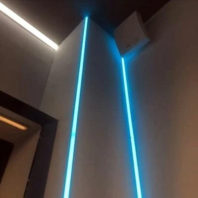 Profilé Aluminium encastré d'angle 1m pour Ruban LED Couvercle Blanc Opaque Silamp