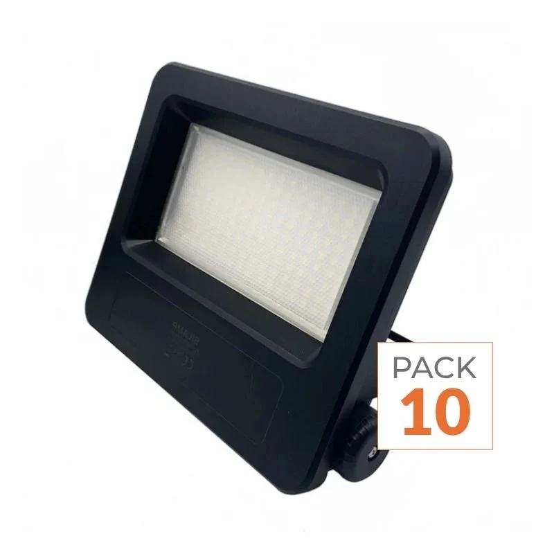 Projecteurs LED Extérieur 50W IP65 NOIR (Pack de 10) Silamp