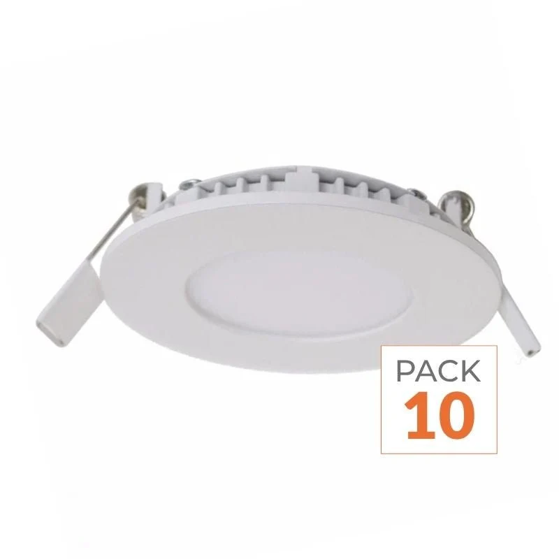 Spot LED Encastrable Rond BLANC 12W (Pack de 10) Silamp