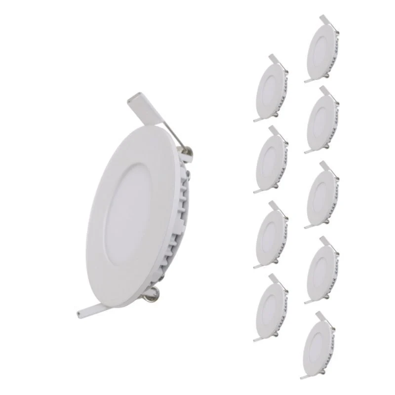 Spot LED Encastrable Rond BLANC 12W (Pack de 10) Silamp