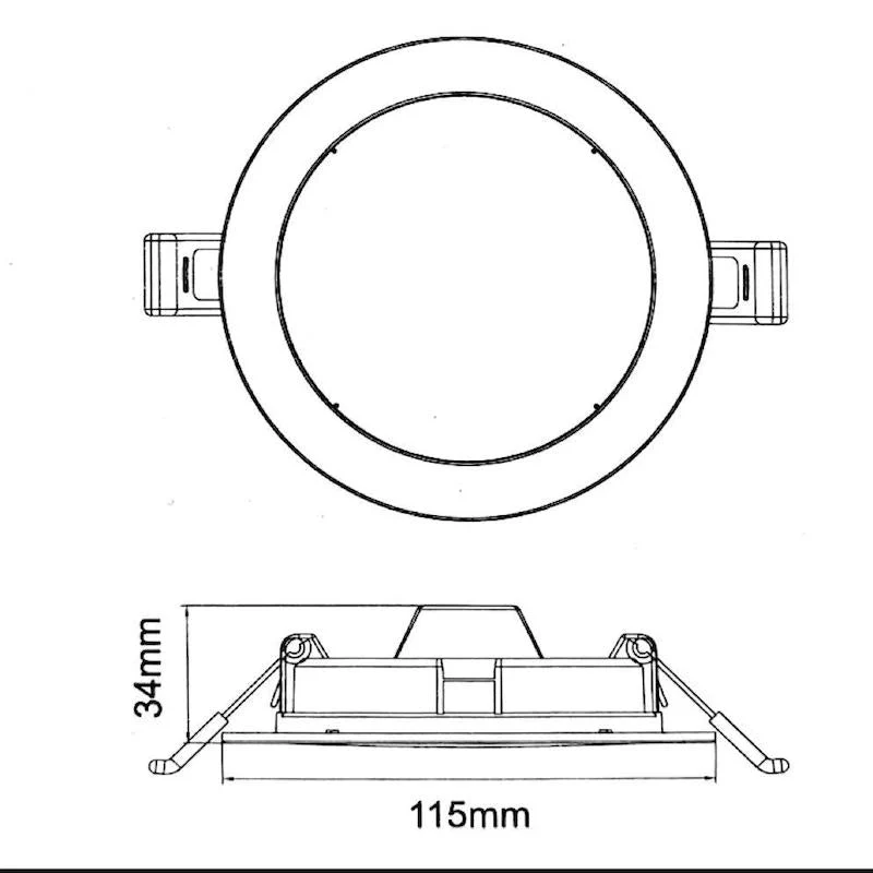 Spot LED Extra Plat Rond BLANC 12W Ø115mm Silamp