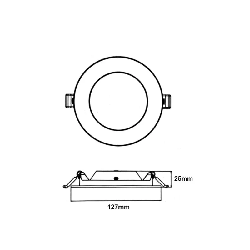 Spot LED Extra Plat Rond 6W Blanc Silamp