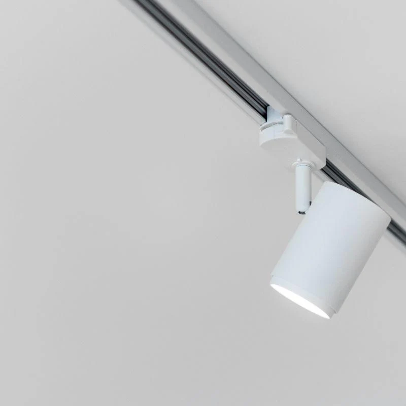 Spot LED sur Rail 30W 45° Monophasé BLANC Silamp