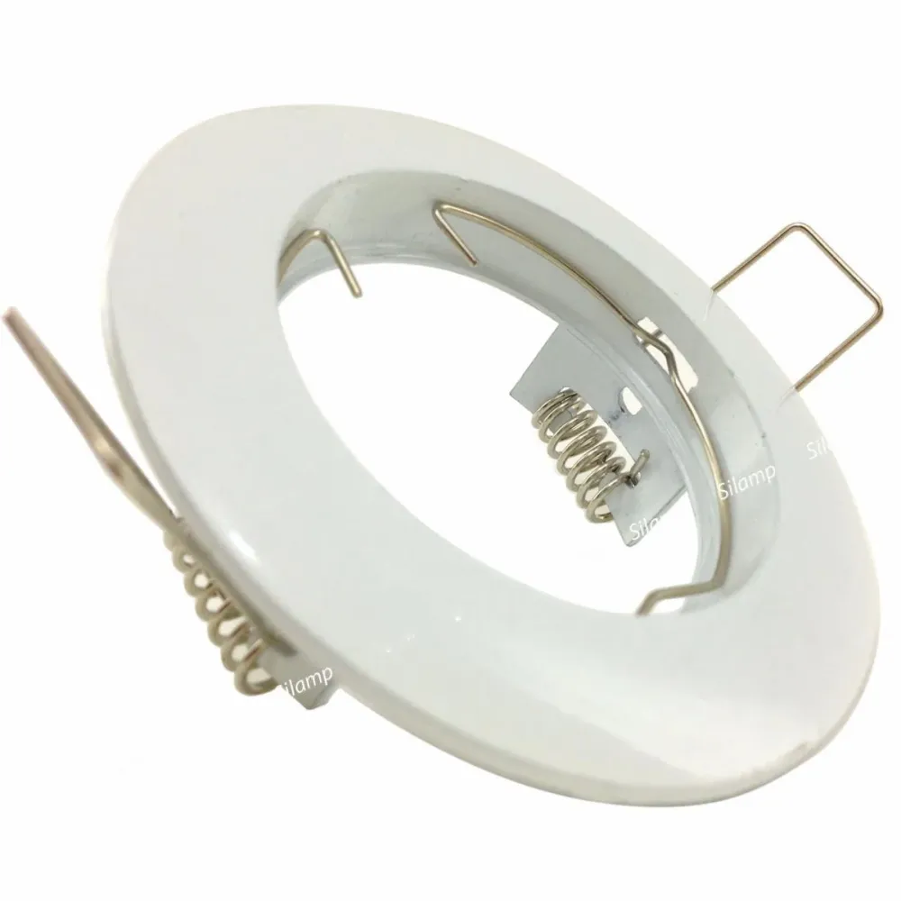 Support Spot GU10 LED Rond BLANC Silamp