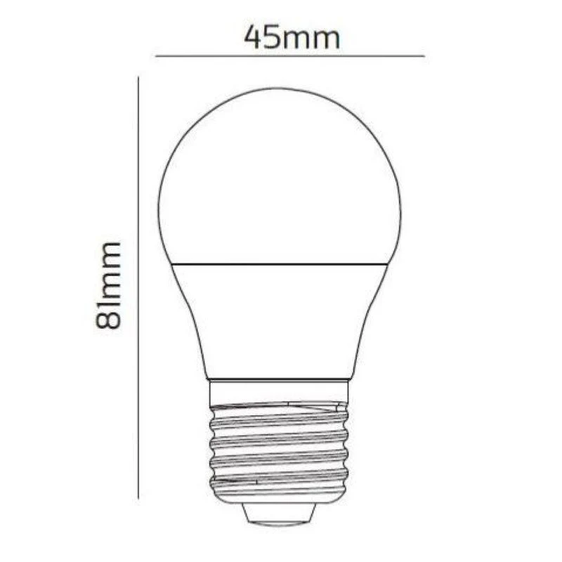 Ampoule LED Connectée WiFi E27 4.5W G45 RGBW Silumen