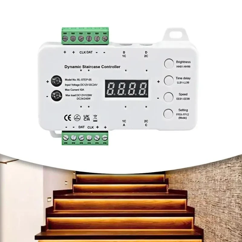 Côntroleur de Lumière progressif Dynamique pour Escalier Silumen