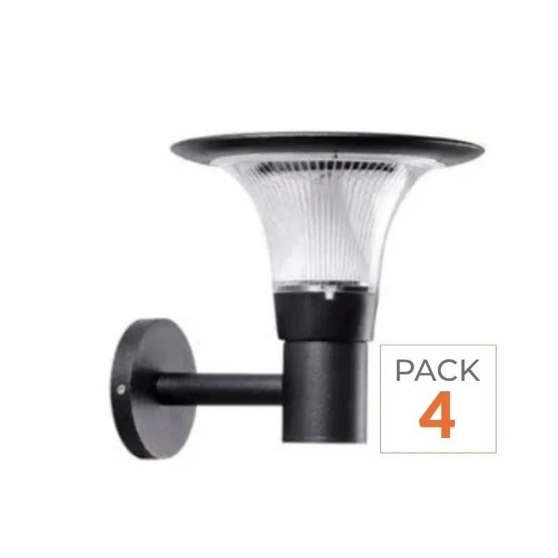 Lanterne Solaire Connectée Murale UFO RGBW IP65 (Lot de 4) Silumen