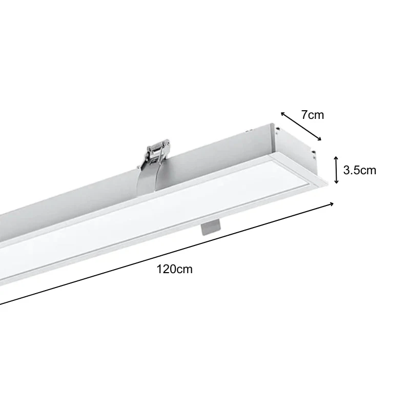Réglette Encastrable LED 120cm 35W Blanc Silumen