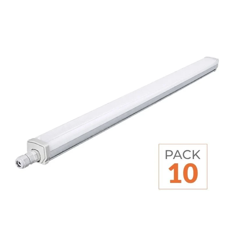 Réglette LED étanche 120cm 30W 120lm/W (Pack de 10) Silumen