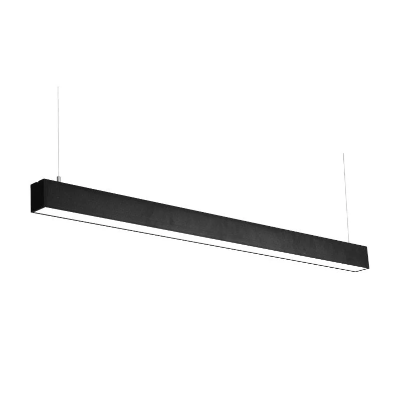 Réglette Suspendue LED Large 120cm 35W Noir Silumen