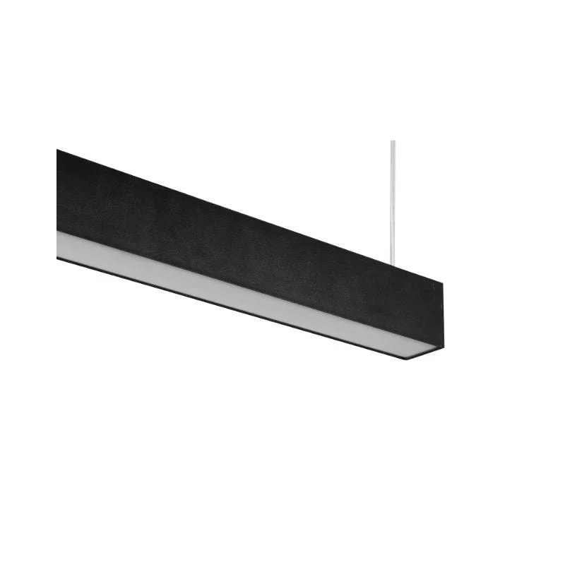 Réglette Suspendue LED Large 120cm 35W Noir Silumen