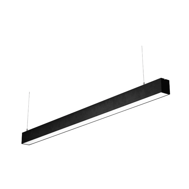 Réglette Suspendue LED Large 120cm 35W Noir Silumen