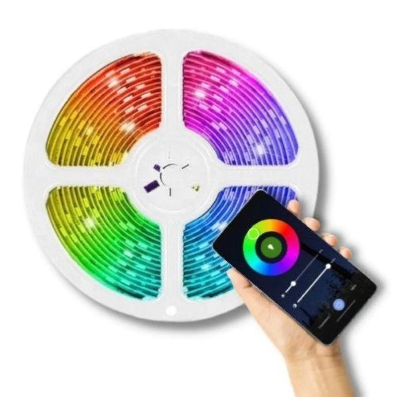 Ruban LED Connecté WiFi RGBW+CCT 2M 12V IP44 90LED/m Silumen