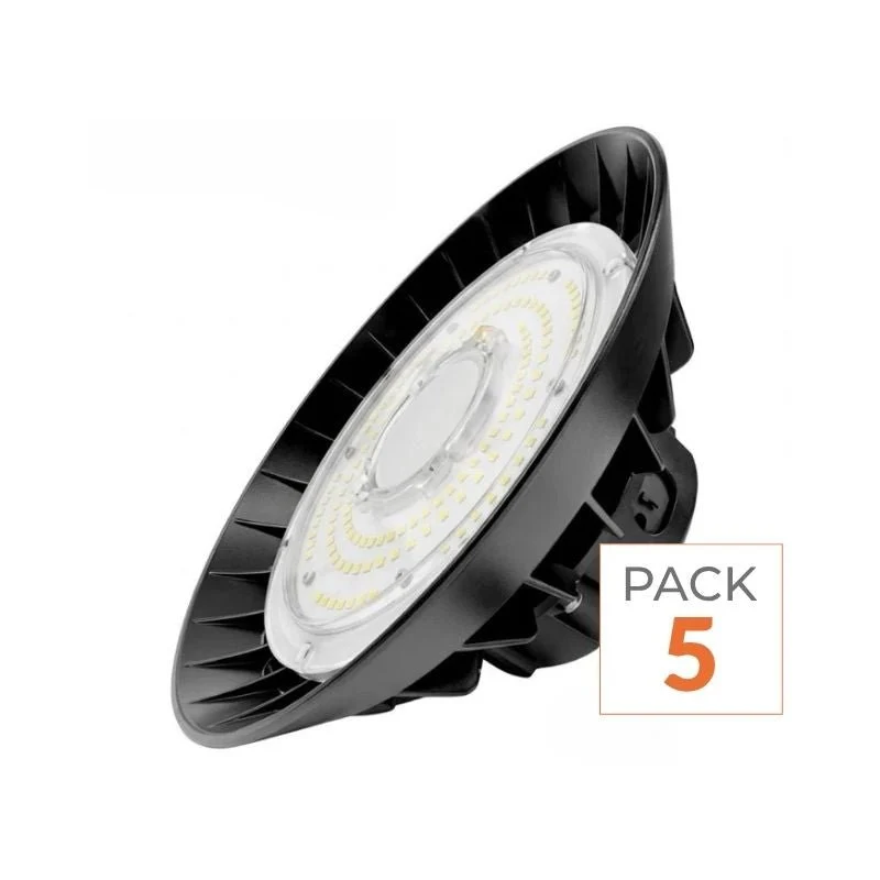 Suspension Industrielle UFO 200W 160lm/W avec Détecteur de mouvement (Lot de 5) Silumen