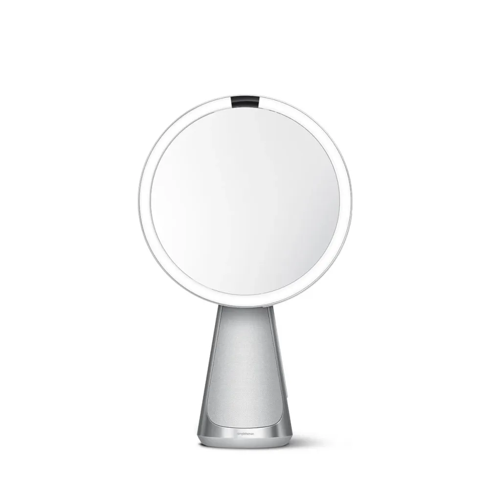 20 cm miroir à capteur hi-fi, acier inoxydable Simplehuman