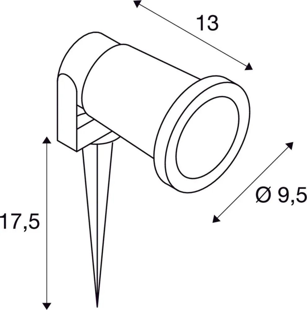SLV Lampe d'extérieur BIG NAUTILUS IP44/IP65 Noir