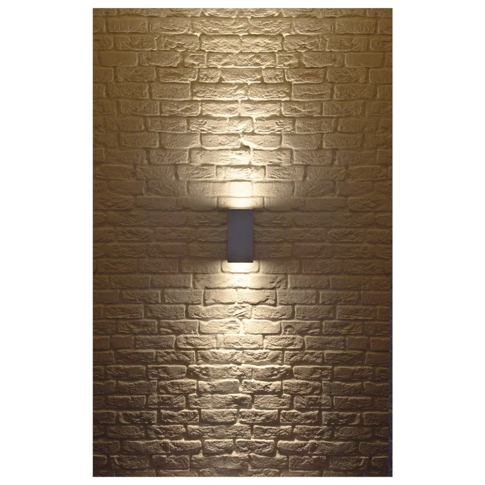 SLV Lampe d'extérieur BIG THEO UP/DOWN IP44 Gris