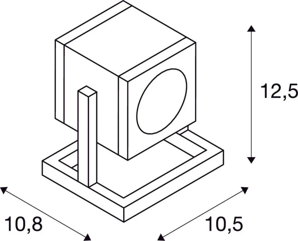 SLV Lampe d'extérieur CUBIX IP44 Anthracite