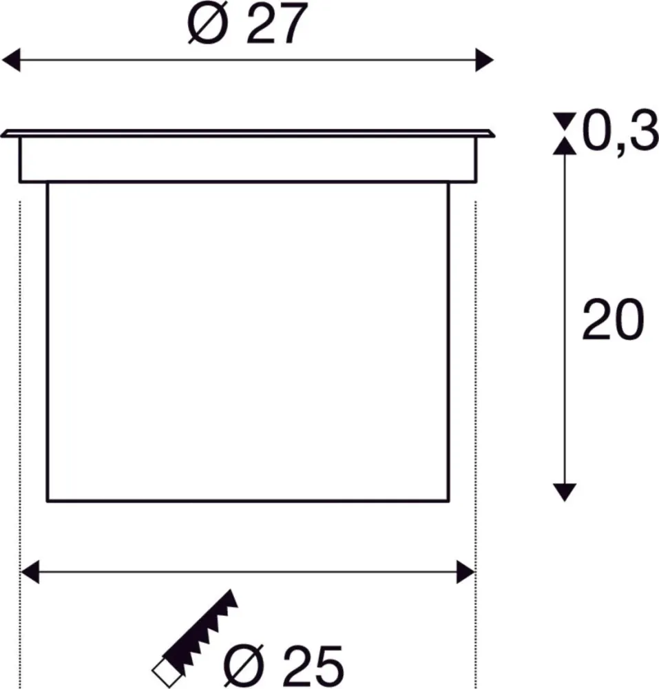 SLV Lampe d'extérieur DASAR® 270 IP65/IP67 Noir 2500 lm
