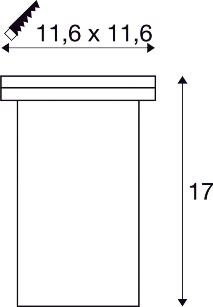 SLV Lampe d'extérieur DASAR® EXACT 116 IP67 Acier inoxydable
