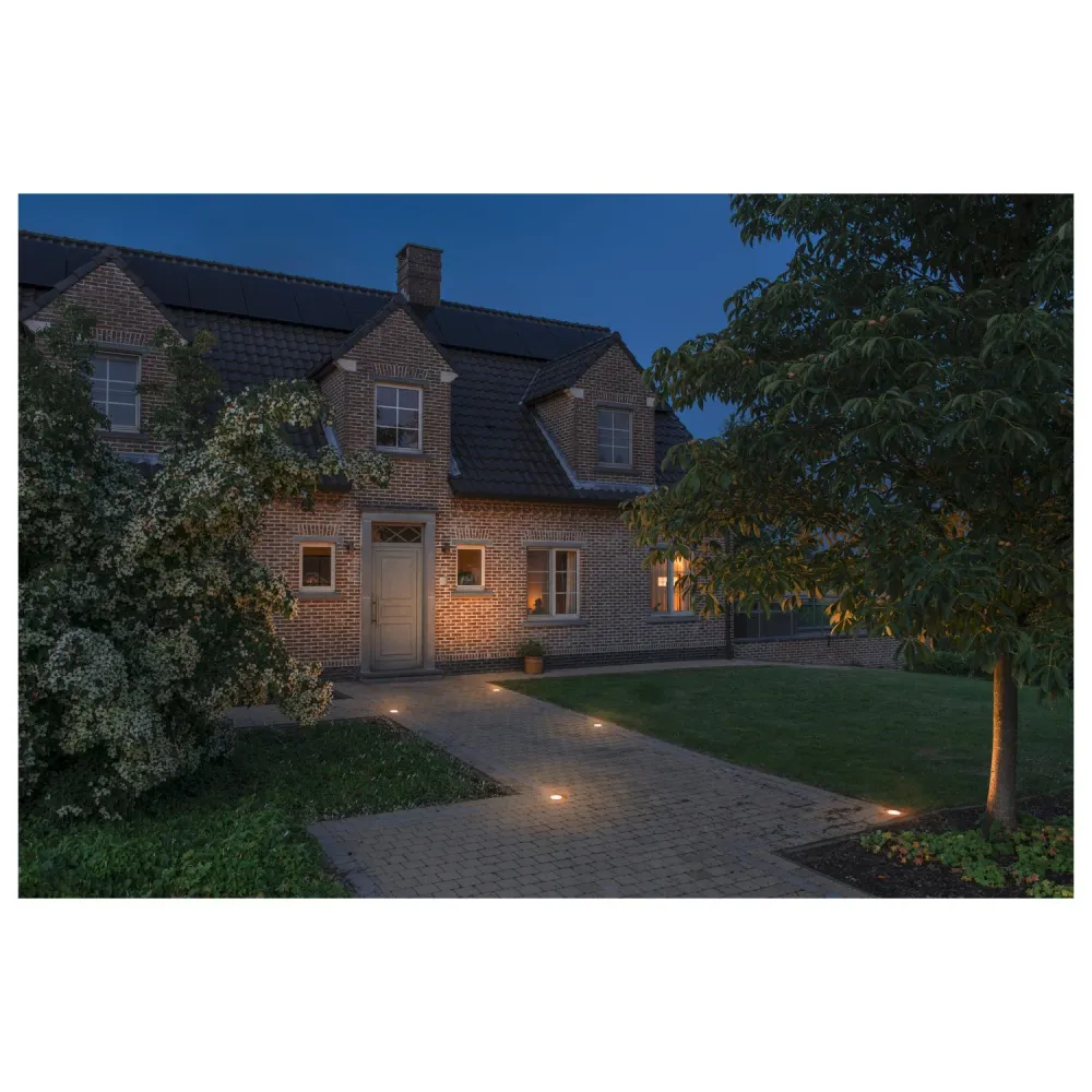 SLV Lampe d'extérieur DASAR® FLAT 120 IP65/IP67 Acier inoxydable