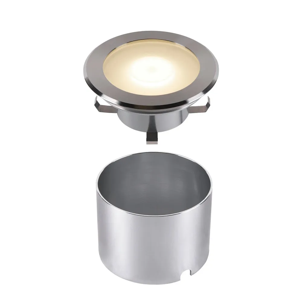 SLV Lampe d'extérieur DASAR® FLAT 120 IP65/IP67 Acier inoxydable