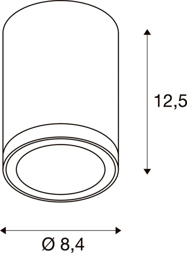 SLV Lampe d'extérieur ENOLA ROUND S IP65 Anthracite