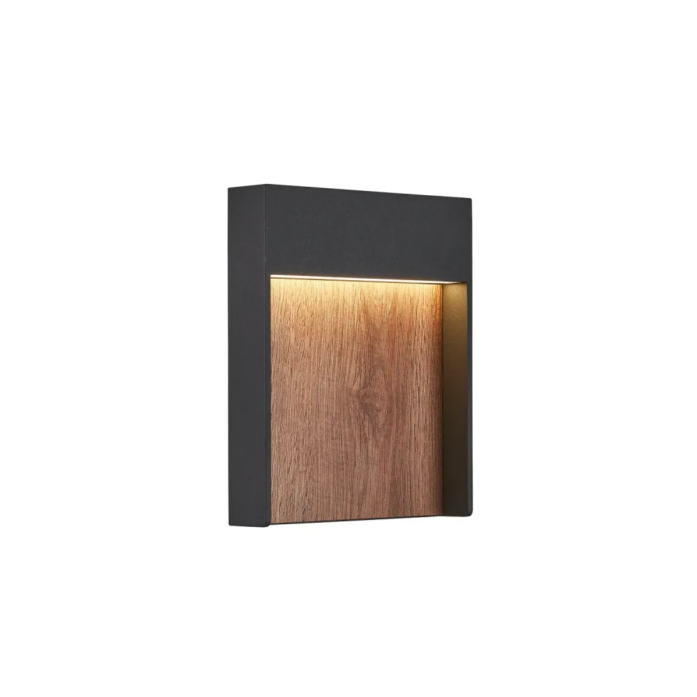 SLV Lampe d'extérieur FLATT IP65 Marron