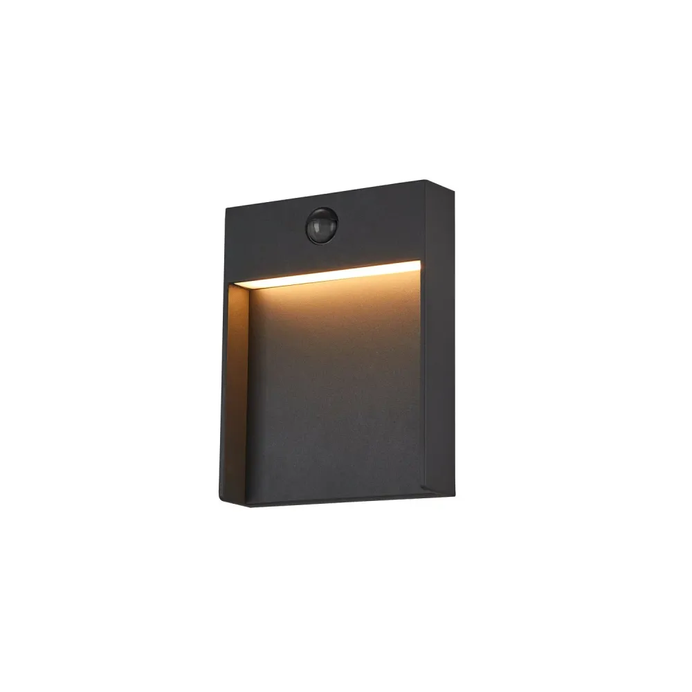 SLV Lampe d'extérieur FLATT SENSOR IP54 Anthracite