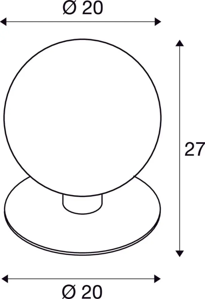 SLV Lampe d'extérieur GLOO PURE 27 IP44 Anthracite
