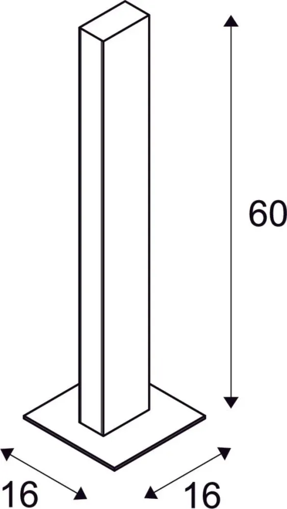 SLV Lampe d'extérieur H-POL TWIN 60 IP65 Anthracite